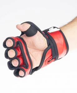 MMA Gloves Fighter Competition - Red/camo, FMG-002CRD
