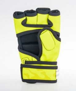 MMA Gloves Fighter Competition - Neon Yellow/camo, FMG-002CNY