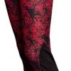 Hayashi Flowers Leggings - Red/black
