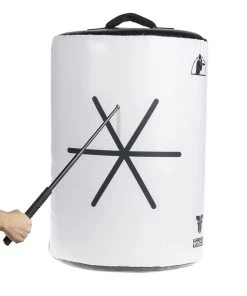 TRAINING Fighter Baton SCUTUM Shield 2in1 - White