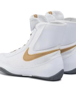 Nike Machomai 2 Boxing Shoes - White/gold 11 Nike Machomai 2 Boxing Shoes - White/gold